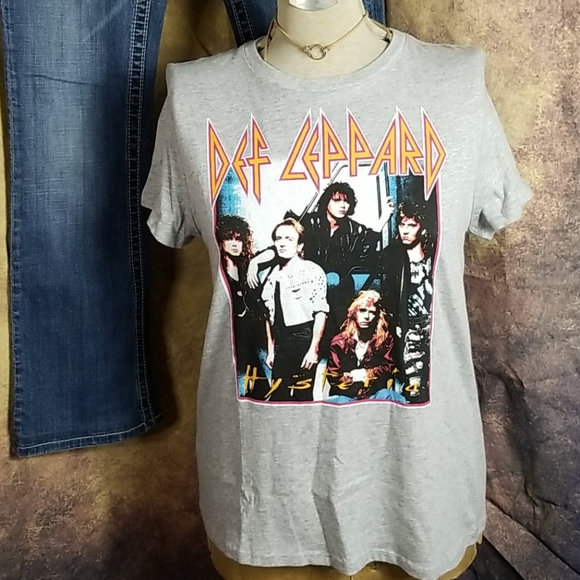 Junkfood Tops - Def Leppard Band Tshirt